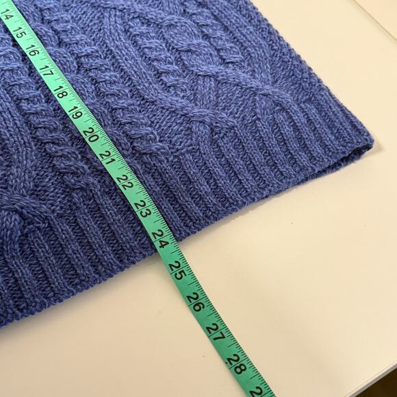 Aran Crafts Cardigan Sz Sm Merino Wool Full Zip Cable Double Collar Knit Cozy - Picture 11 of 11